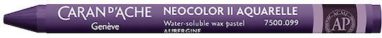 Caran D’ache Wax Crayons Watercolor Neocolor Ii Aubergine 10 Pieces