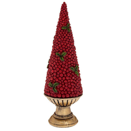 Decorațiune de Crăciun Plastic Braduleț Morus 34cm. Roșu Bază
