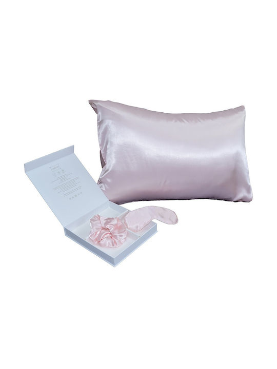 Melinen Pure Pillowcase Set with Envelope Cover Rose 50x70cm.