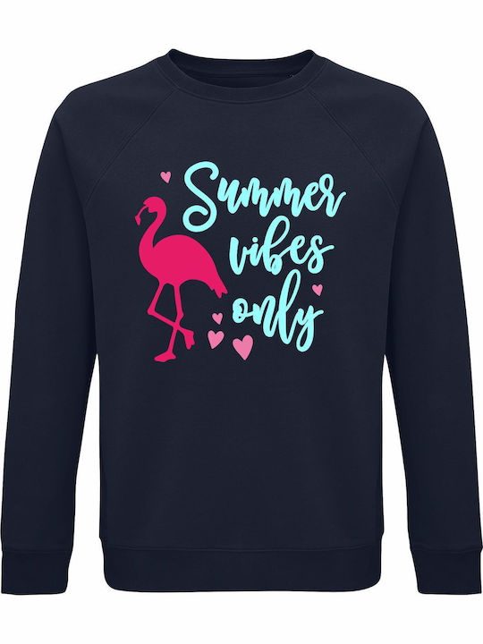 Παιδικό Φούτερ Navy Summer Vibes Only, Flamingo