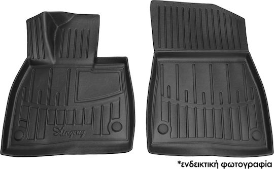 Race Axion Front Mats 2pcs Tray Type for Mercedes-Benz Vito 2014 Black