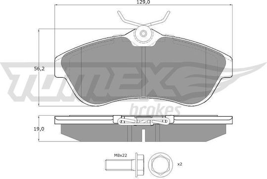 Накладки Предни Citroen C2 1.6 03- C3 1.4-1.6 02 1329-4377