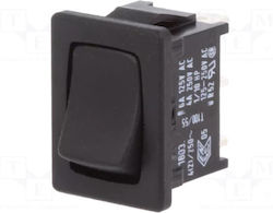 Διακόπτης Rocker On Off – On Off Μονοπολικός Spdt 3 Pin 16 3 A/250vac Άνοιγμα 13x18,6x18mm Marquardt 1803-0102