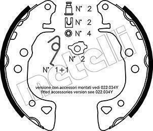 Brake Shoe Set Citroen AX 1.0-1.4 Saxo 1.0 96- 106 II 1.0-1.1 91-96 2055-4377