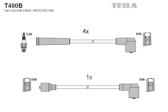 Set Spark Plugs For Mazda 121 1.1-1.4 89->91-323 1.3-1.6 T480b-356