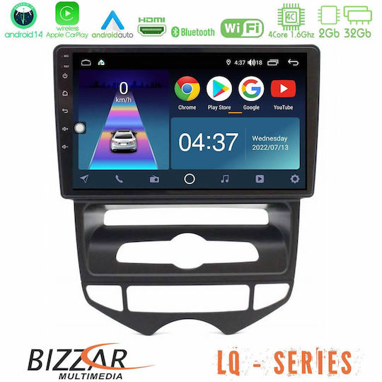 Bizzar Car Audio System for Hyundai ix20 2010-2020 with A/C (Bluetooth/USB/WiFi/GPS/Apple-Carplay/Android-Auto) with Touch Screen 10"