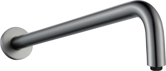 Modern Style 35cm Gun Metal Brass Shower Arm Interflex 077770