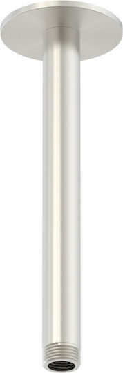 Μπράτσο Ντους Οροφής Modern Style 25cm Brushed Nickel Ορείχαλκος Interflex 077891