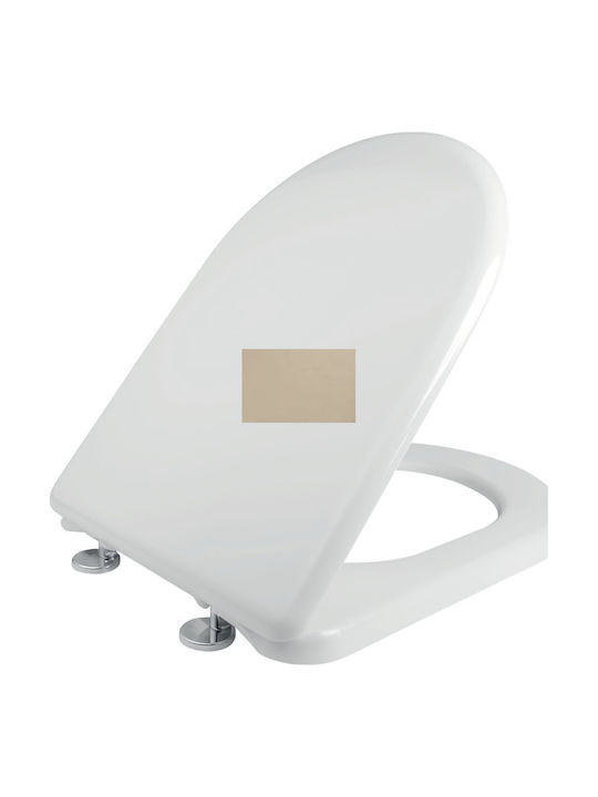 Elvit 0016 Capac WC din plastic 35.3x35.5cm Bej