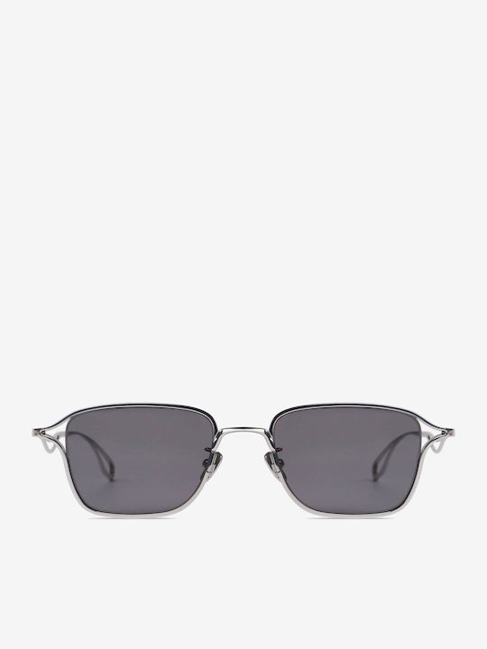 Projekt Produkt Sunglasses Silver with Metal Frame & Gray Lens