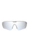 Meller Lila Unisex Sunglasses with Silver Horn-Rimmed Frame and Silver Polarized Mirror Lens LL-ALLSIL