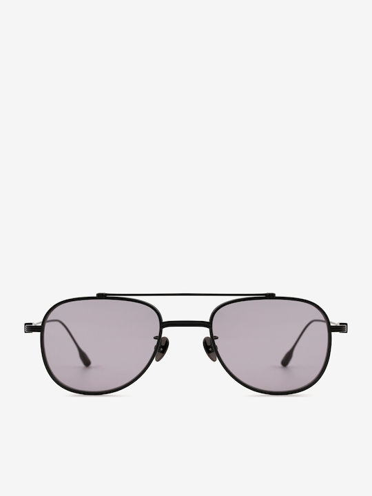 Projekt Produkt Unisex Sunglasses with Black Metal Frame and Gray Lens 476454