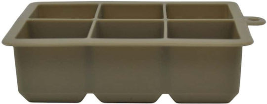 Ankor Eiswürfelform Würfel aus Silikon 6 Plätze Braun 847075