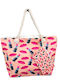 Makwedding Fabric Beach Bag Pink