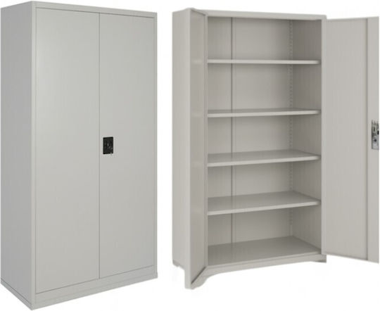 Δίφυλλη Lite Series Μεταλλική Γαλβανιζέ 70x40x170εκ.