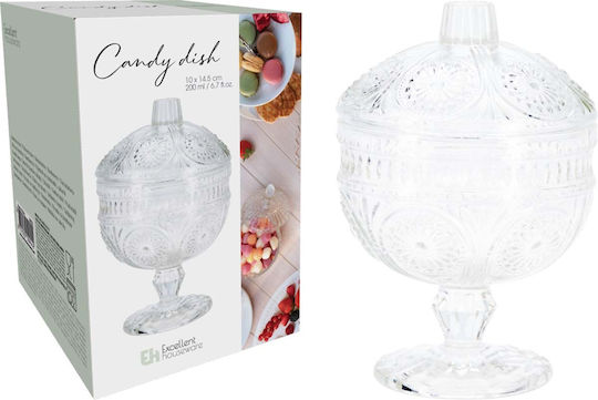 JK Home Decoration Glasvase Transparent 10xH15cm