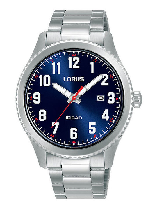 Lorus Men's Watch 41mm Battery with Silver Metal Bracelet