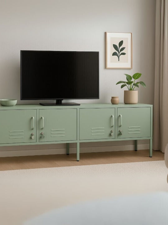 Έπιπλο Τηλεόρασης Color Μεταλλικό Pastel Green ...