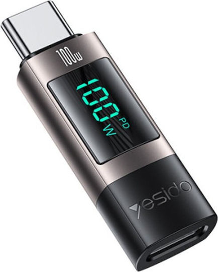 Yesido Μετατροπέας USB-C male σε USB-C female 1τμχ