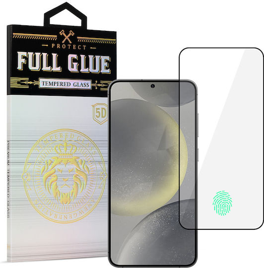 Tel1 5D Adeziv complet Tempered Glass Negru (Galaxy S24)