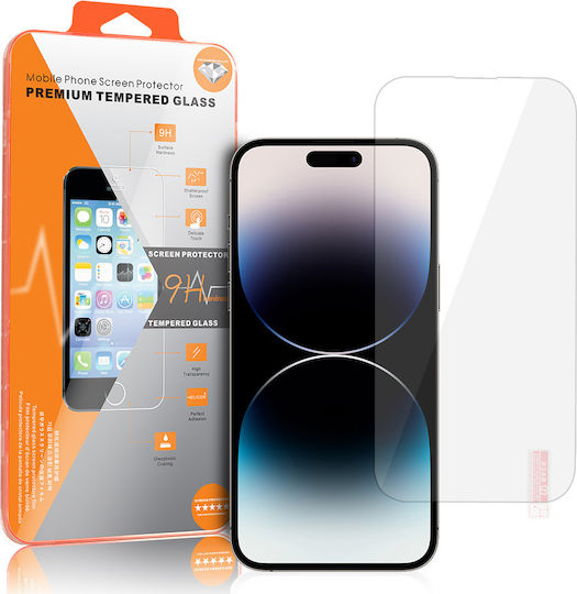 Orange Tempered Glass (iPhone 16 Pro)