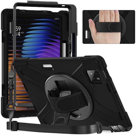 Solid 360 Flip Cover Μαύρη (Xiaomi Pad 7, Xiaomi Pad 7 Pro)
