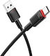 Borofone USB 2.0 Cable USB-C male - USB-A 18W Μαύρο 1m tt101796
