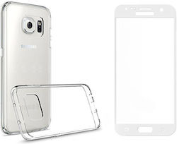 Remax Crystal Бял Закалено Стъкло Протектор Комплект + Калъф Samsung Galaxy S7 Прозрачен Remax Crystal Бял Закалено Стъкло Протектор Комплект + Калъф Samsung Galaxy S7 Прозрачен