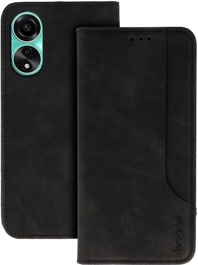 Wonder Back Cover Δερματίνης / Σιλικόνης Μαύρο (Oppo A78 5G)