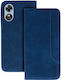 Wonder Back Cover Δερματίνης / Σιλικόνης Navy Μπλε (Oppo A17)