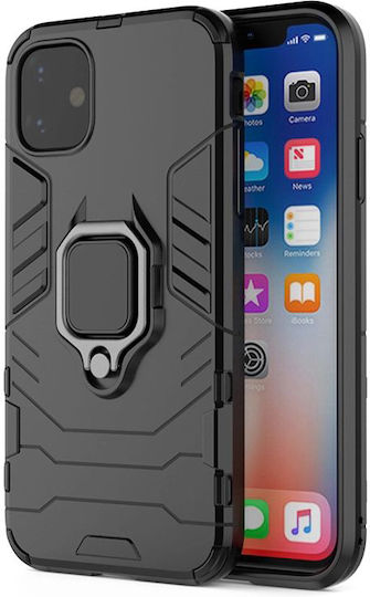 Ring Back Cover Silicone / Plastic Black (iPhone 16 Plus)
