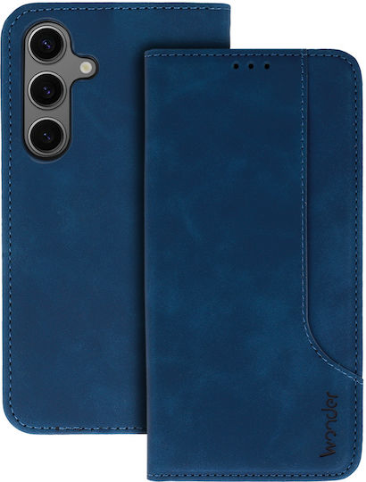 Wonder Back Cover Piele artificială / Silicon Albastru marin (Samsung Galaxy M34 5G)