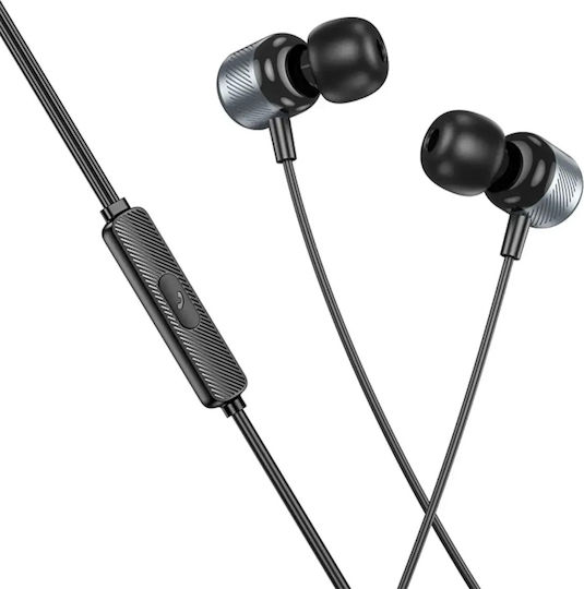 Borofone Bm93 In-ear Handsfree Headphones with Connector 3.5mm Gray
