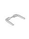 Thirard Lever Front Door with Rosette Pair Silver