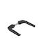 Thirard Lever Front Door with Rosette Pair Black