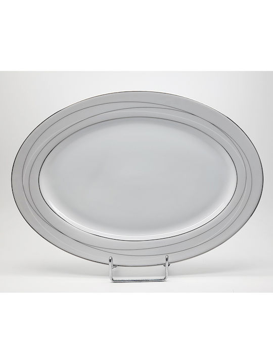 Christinholm Serving Platter Oval made of Porcelain Silver