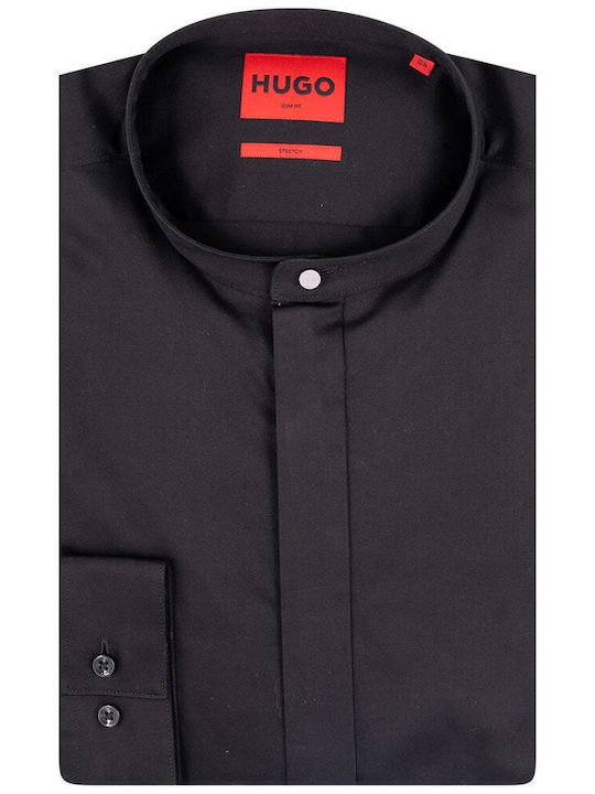 Hugo Kaleb Πουκάμισο Slim Fit Μαύρο