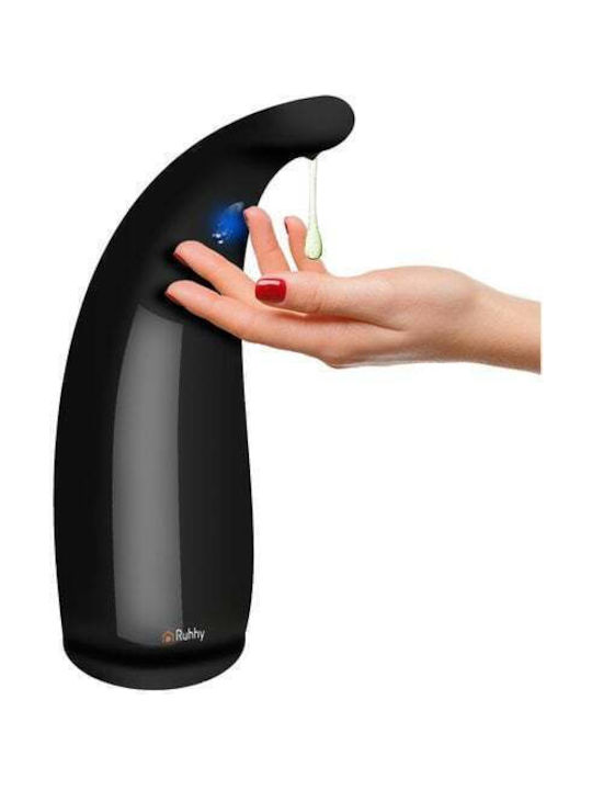 Ruhhy Spender Küche Porzellan mit automatischem Spender Schwarz 300ml