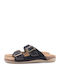 Women's Flat Sandals in Black Color