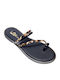 Women's Flat Sandals in Black Color