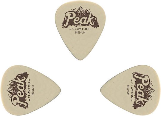 Clayton Peaksm Peak Standard Picks Medium Pack 3 Pcs