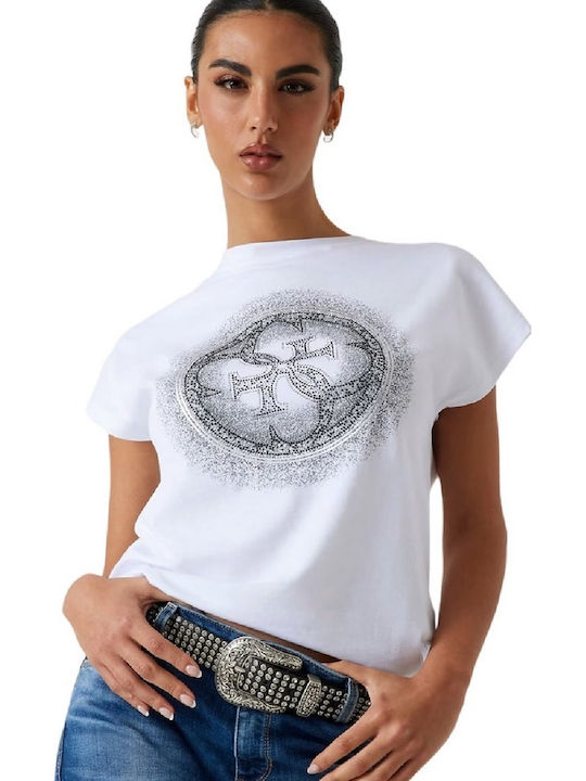 Guess Γυναικείο T-shirt Λευκό