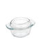 Kuchenprofi Glass Round Heat-Resistant Cookware with Lid 1400ml