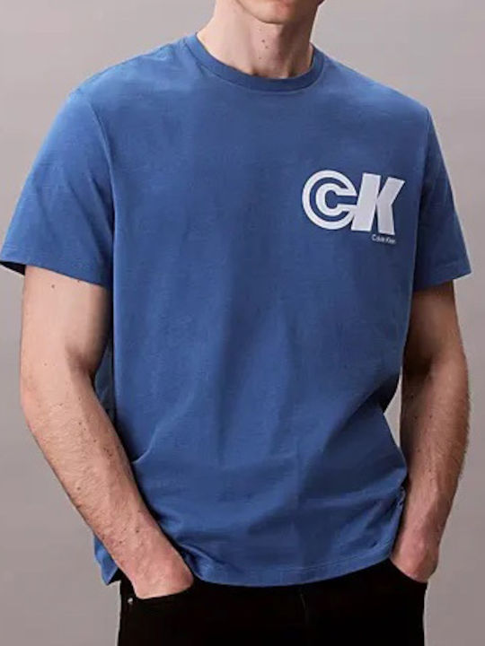 Calvin Klein T-shirt Royal Lagoon, Μπλε