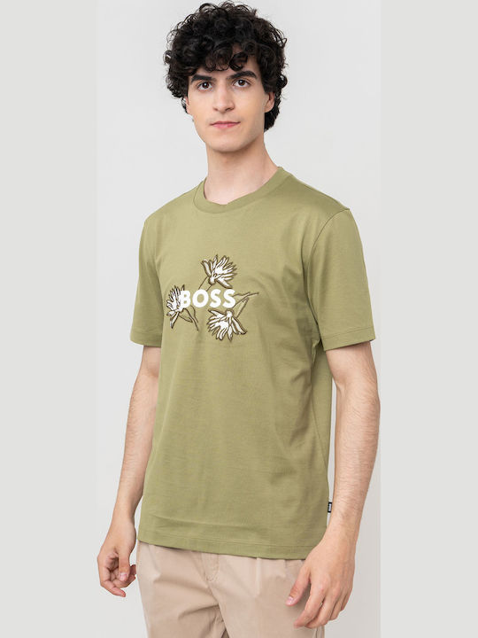 Hugo Boss Thompson T-shirt Medium Green 50536796-311 | Skroutz.mt