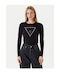 Damen Langarm Pullover Black