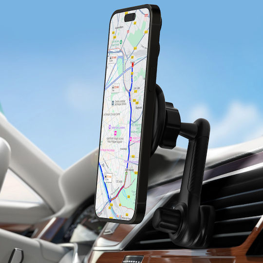 Linq Car Holder Magsafe Ventilation Grille Fixation Compact Design Black Linq Car Holder Magsafe Ventilation Grille Fixation Compact Design Black