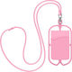 Universal Lanyard Case Smartphones Card-holder Neckpouch Series Pink