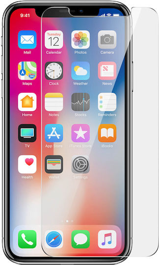Akashi Pack 2 Films Iphone X Xs Shockproof Tempered Glass Transparent