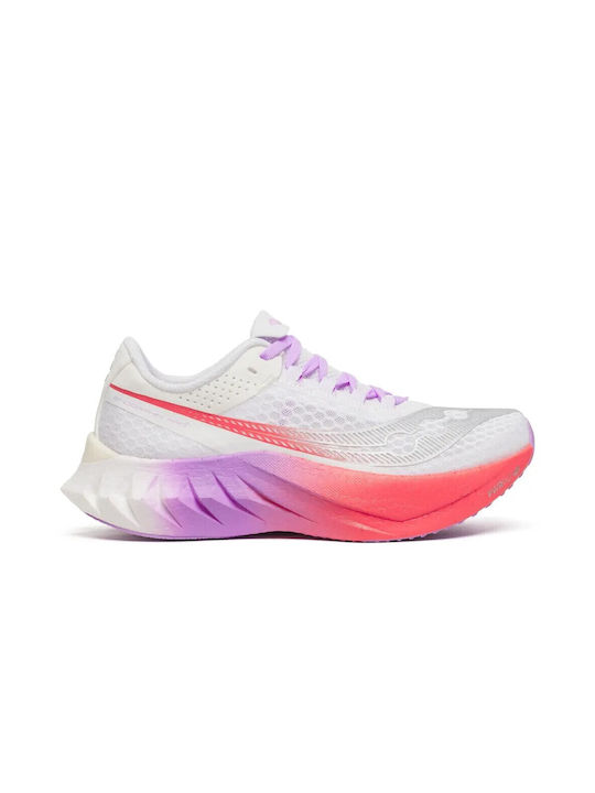 Endorphin Pro 4 Γυναικεία Αθλητικά Παπούτσια Running White / Crocus